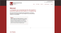 Desktop Screenshot of liimmigrationlaw.com