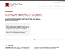 Tablet Screenshot of liimmigrationlaw.com